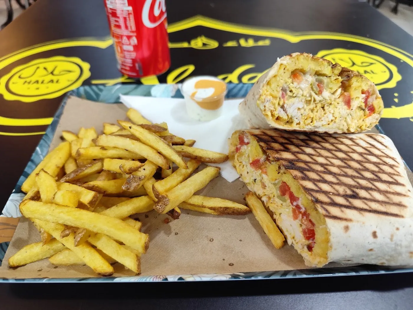 Taco con refresco